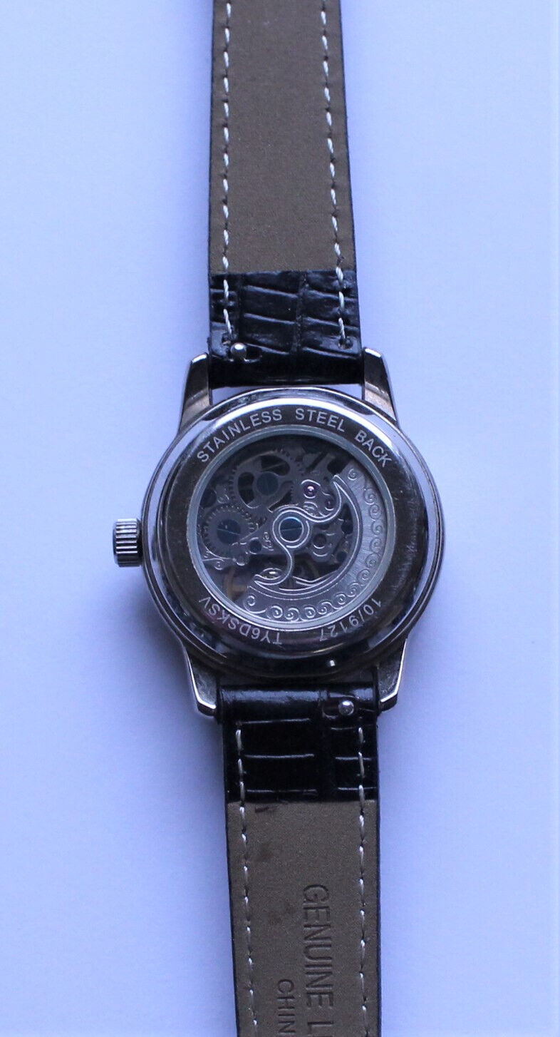 Anne klein automatic hot sale skeleton watch