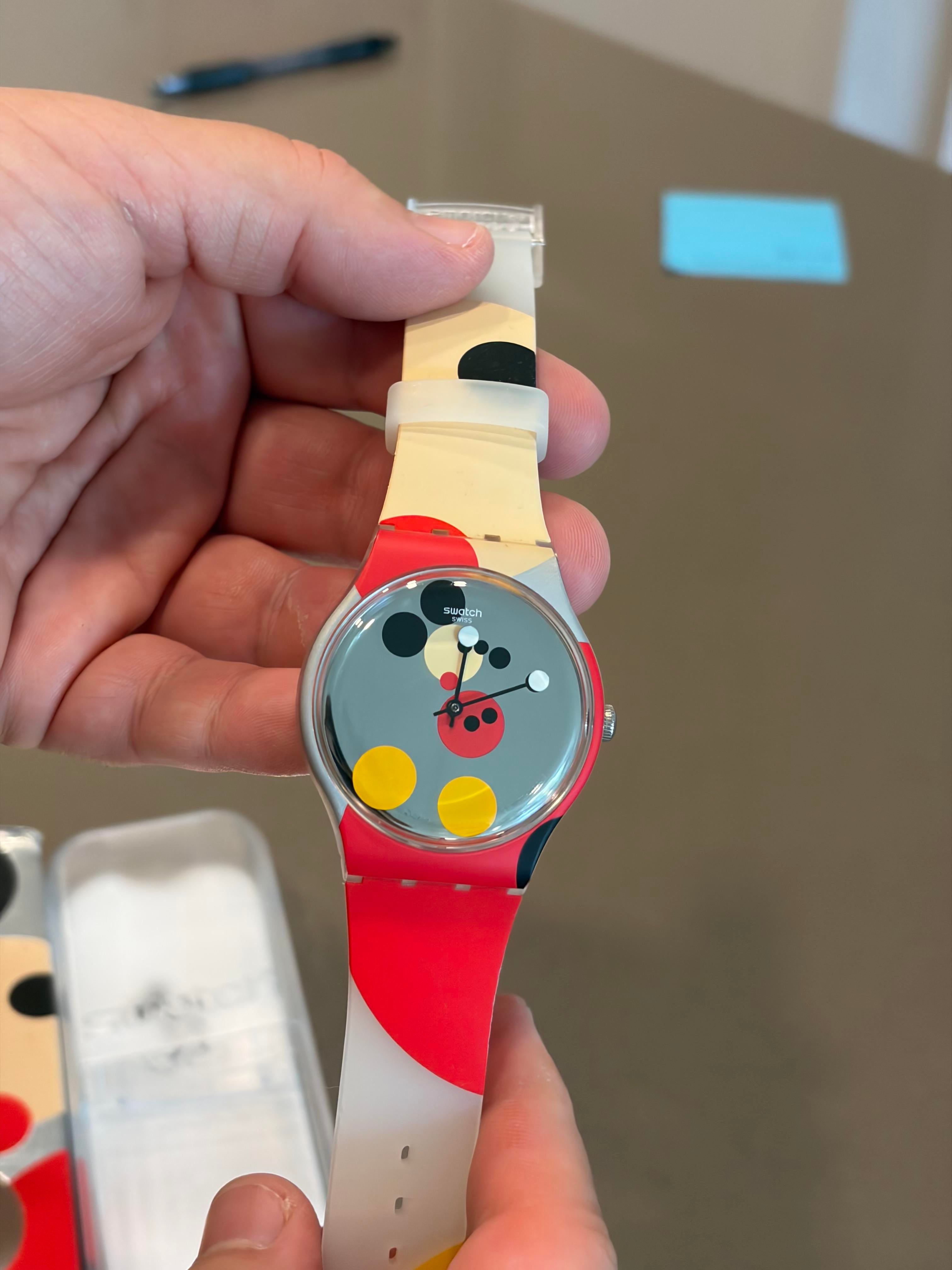 WTS] Used Swatch Damien Hirst Disney MIRROR SPOT MICKEY Watch 