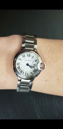 Cartier Ballon Bleu Wrist Watch for Unisex Silver 28mm WatchCharts