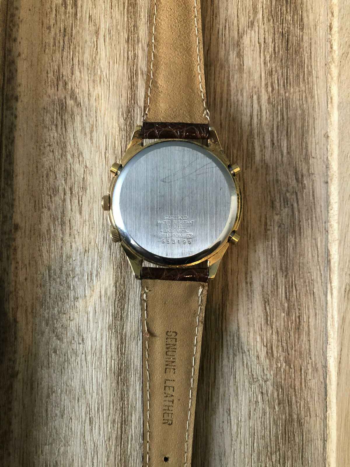 Seiko Chronograph Watch - 7732-7C80 w/ Leather Band & Original Metal Seiko  Band | WatchCharts