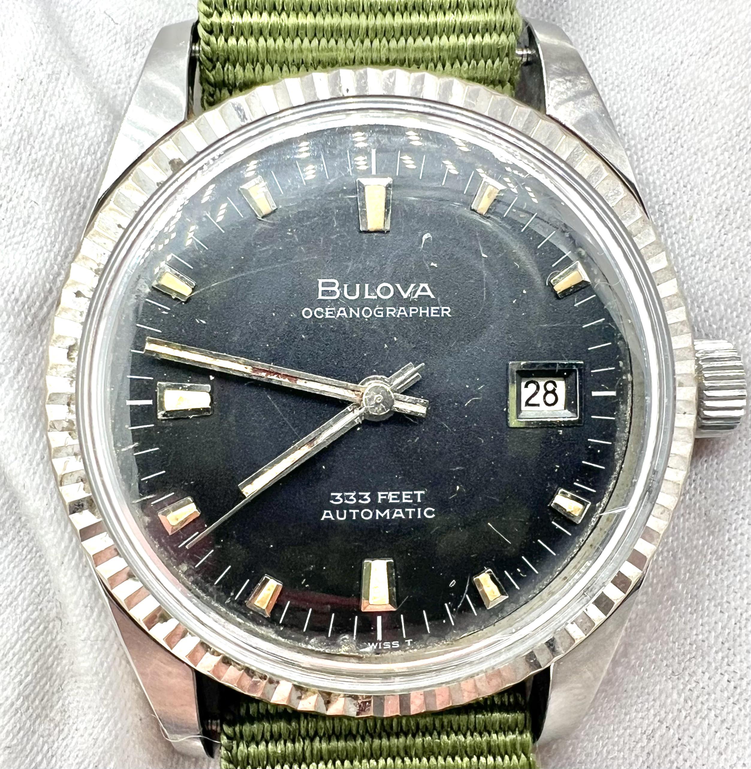 Vintage bulova best sale oceanographer 333