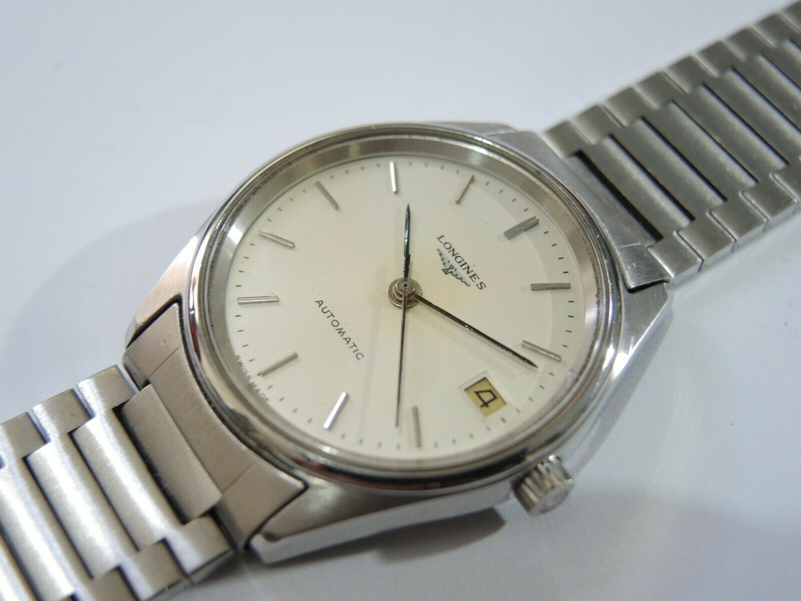 RARE VINTAGE LONGINES AUTOMATIC 1663 DATE STAINLESS