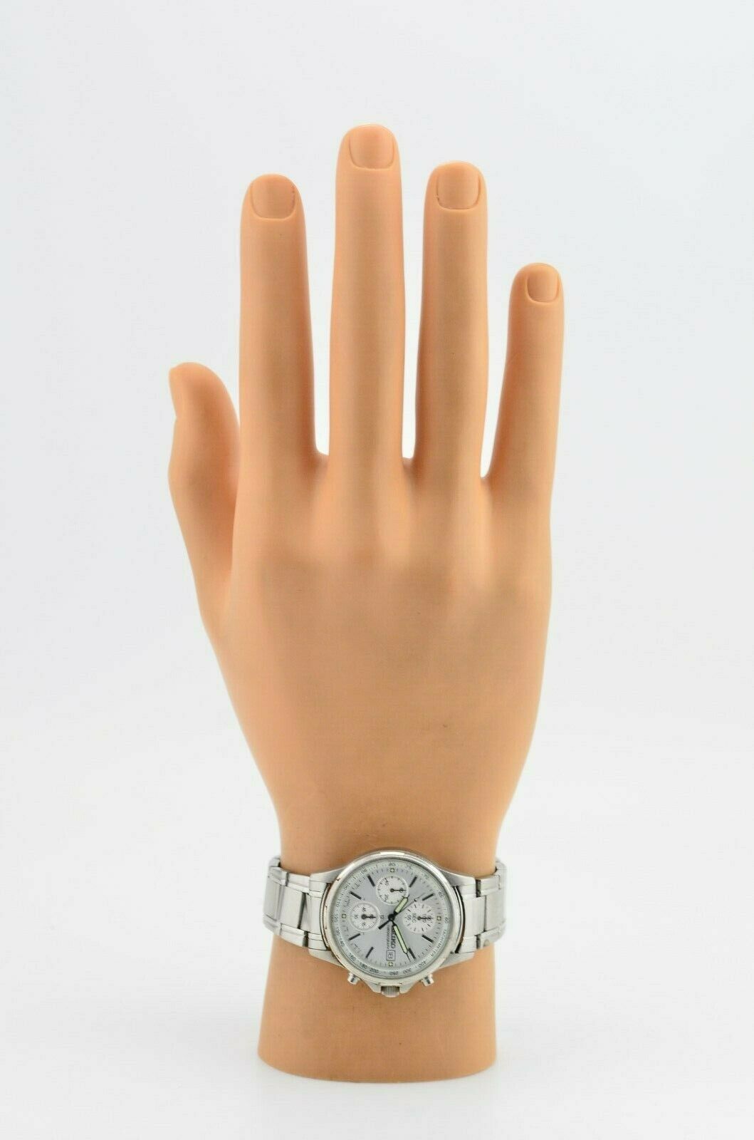 Vintage Mens Seiko Chronograph Quartz Watch 7T92-0BA0 JDM