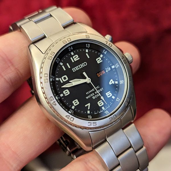 SEIKO セイコー KINETIC ブルーオートマチック 1059 Seiko Kinetic Blue Automatic 1059 | eBay