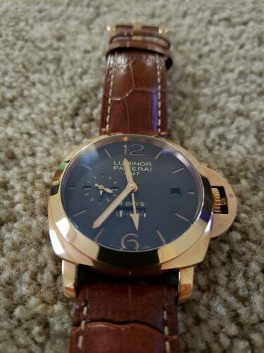 Panerai Luminor GMT 8 Days Reserve OP6842 Back Case Glass Cracked