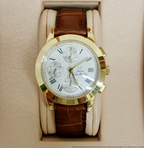 Omega Louis Brandt Chronograph Automatic CAL.1158 Gold 18K Mens 38mm  175.0500