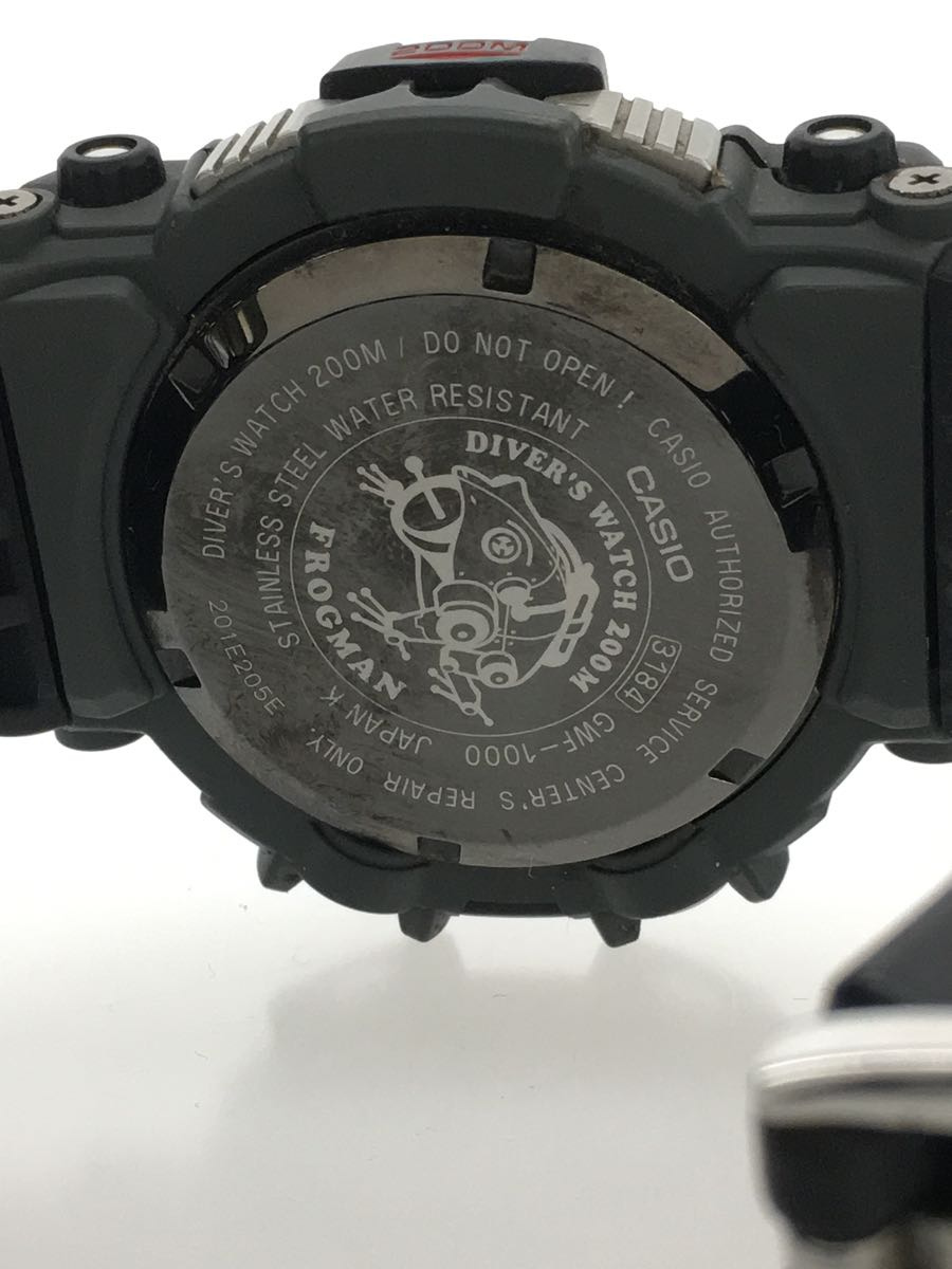 Used] CASIO Solar watch G-SHOCK/Digital/Rubber/Frogman/GWF-1000