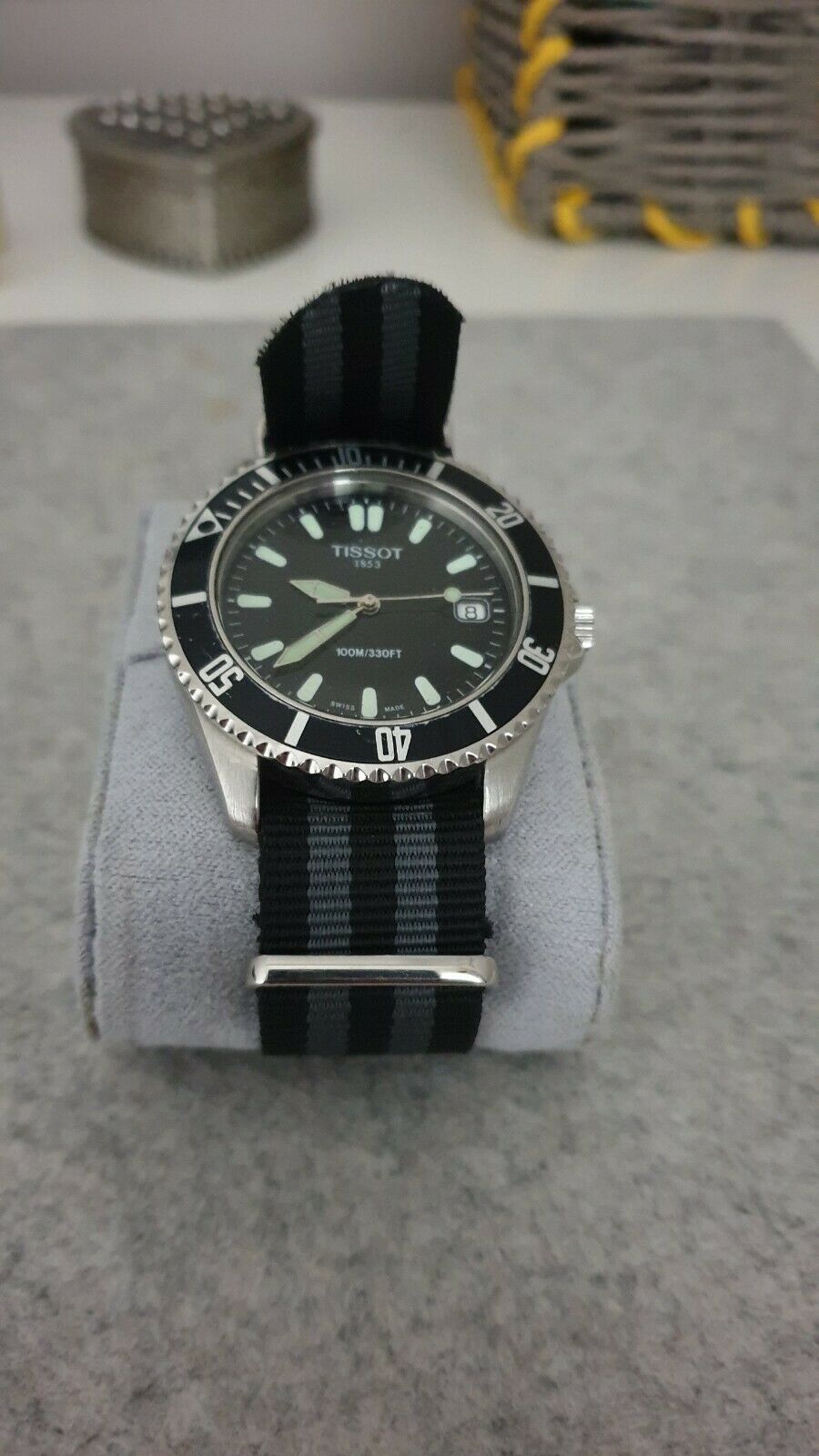 TISSOT E663/763M 腕時計 クォーツ 稼働品 ダイバーズ - メルカリ