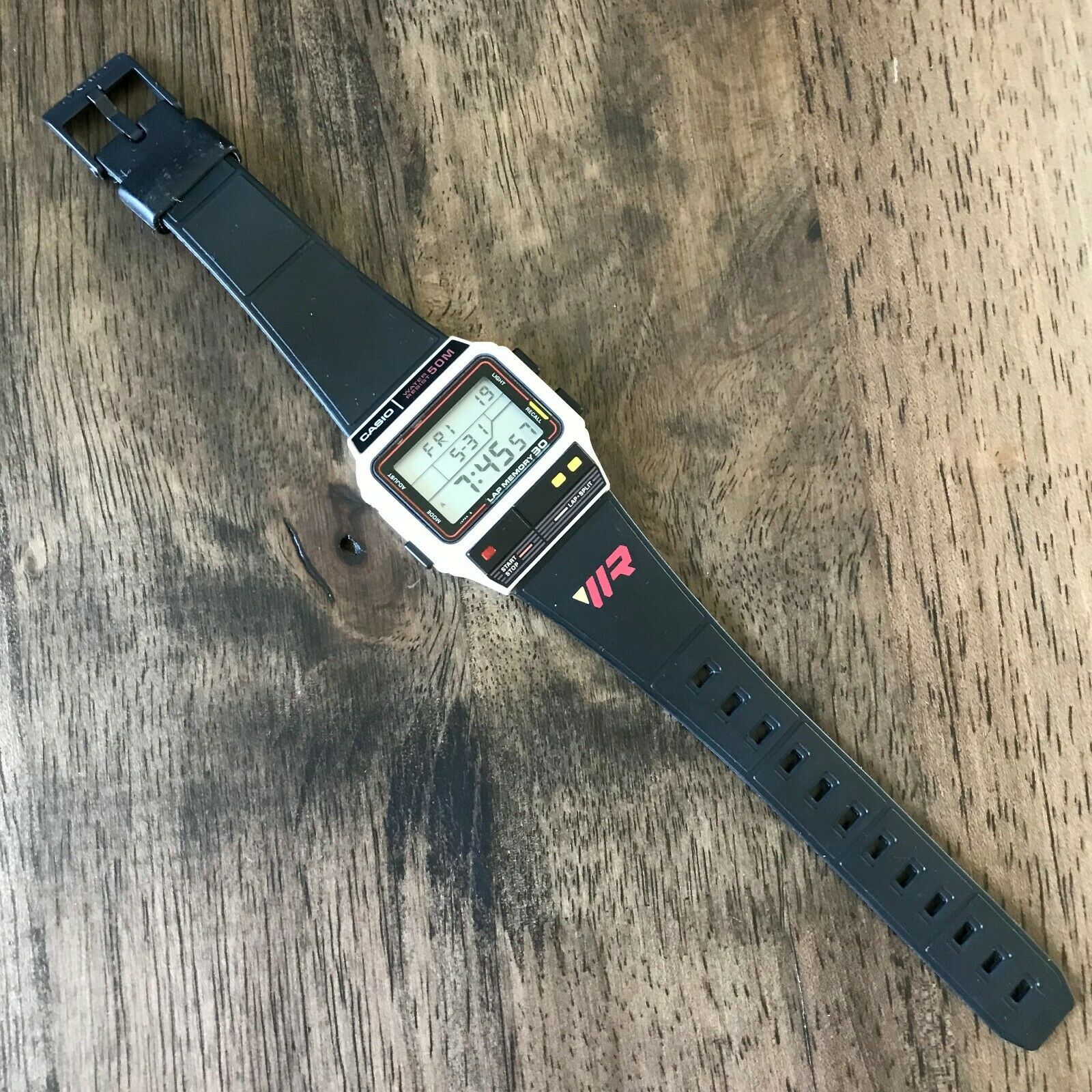 RARE Vintage 1986 Casio SDB-300W Lap Memory Watch w/ ORIGINAL BAND Japan  Mod 503 | WatchCharts Marketplace