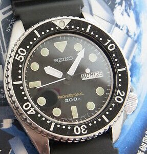 VINTAGE SEIKO QUARTZ DIVER 7C43-6011 PROFESSIONAL 200 M. JAPAN 37.5 MM.  WATCH | WatchCharts Marketplace