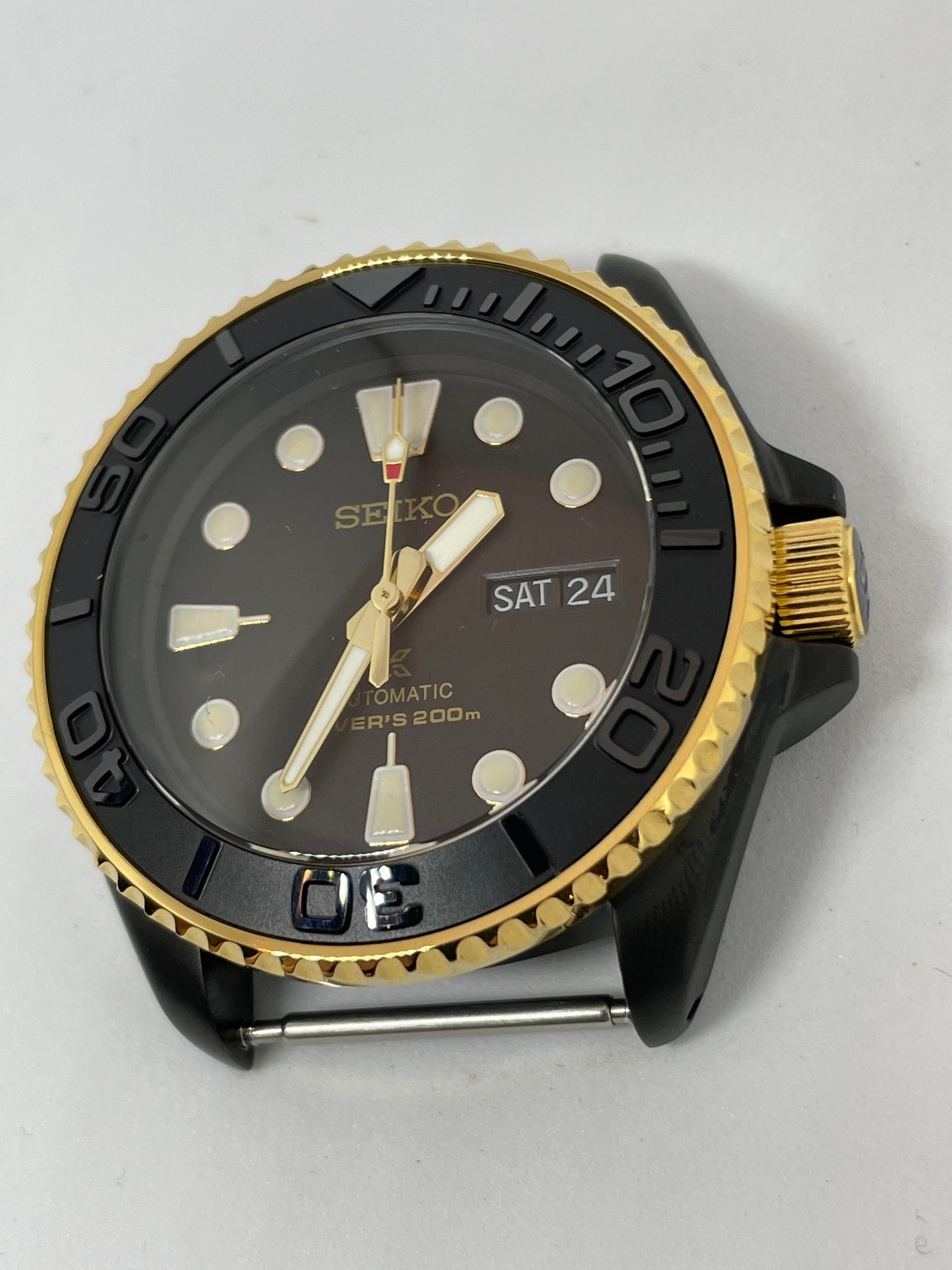 WTS Lume Shot Eric Yoon Two Tone Stealth Seiko Mod Asking