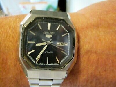 VTG Oct.1981 Seiko 5 Octagon Auto Rare Keeping Time 6309 552A