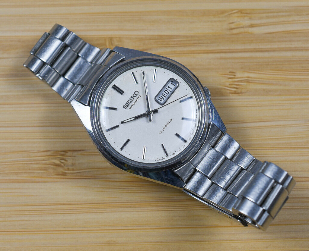 CLEAN Vintage SEIKO Stainless Steel Automatic 17J Quickset Watch 6309-7159  | WatchCharts
