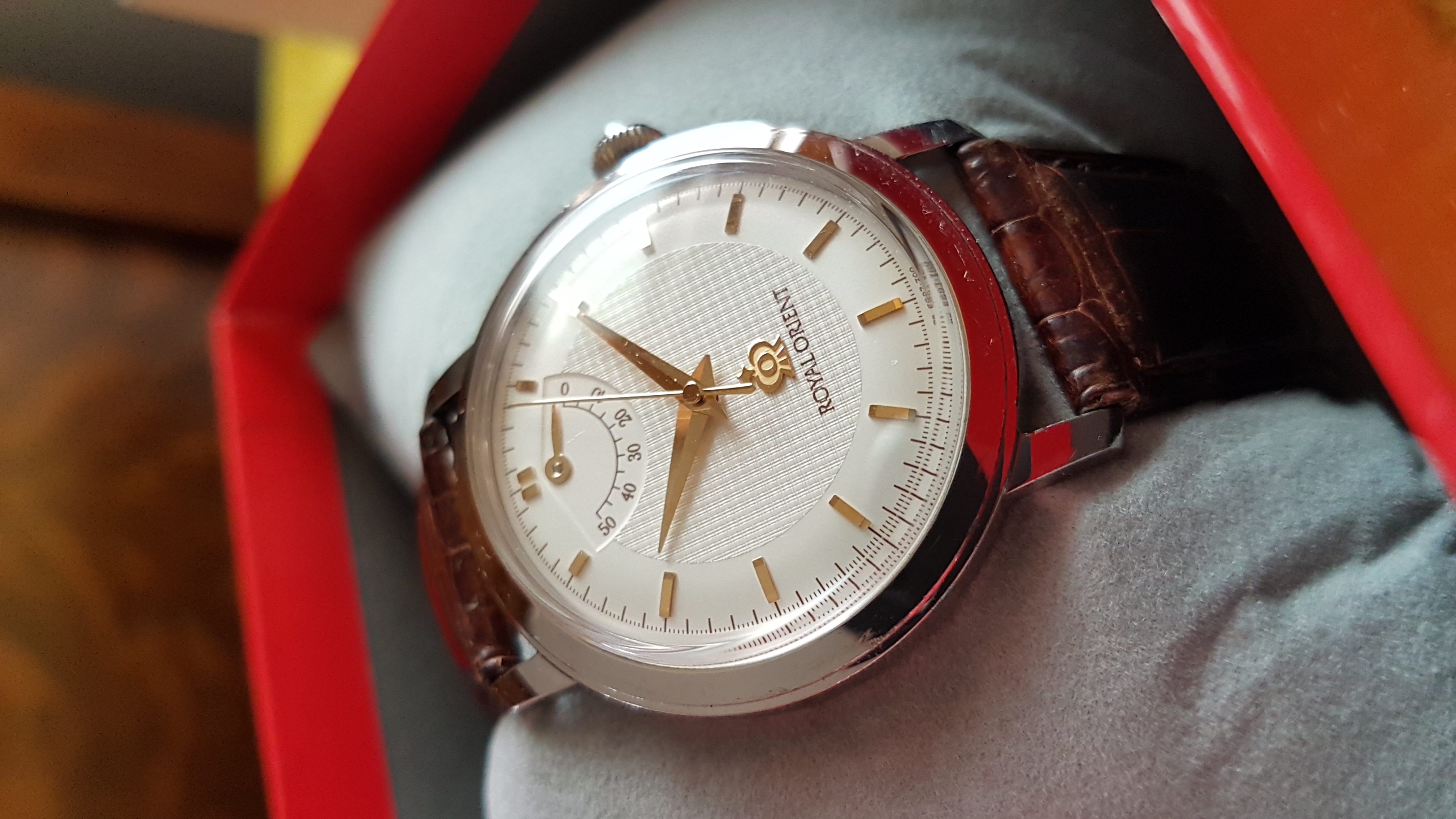 1931 ROYAL ORIENT WE0021EG 手巻き 銀無垢モデル ロイヤルオリエント 
