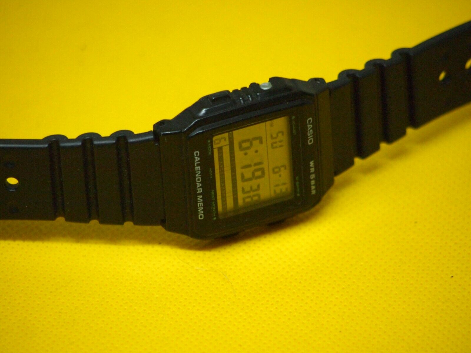 Vintage Rare Casio Calendar Memo watch, ref. 551 W49, Alarm Timer 
