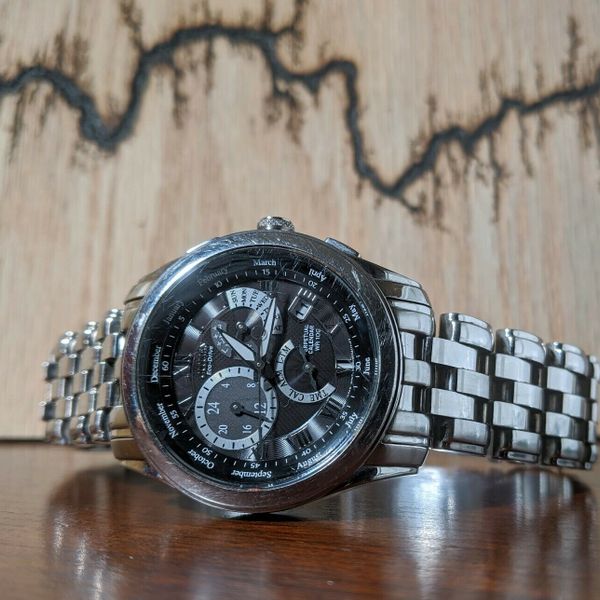 Citizen Eco Drive Watch E870S015278 Perpetual Calendar Solar Calibre