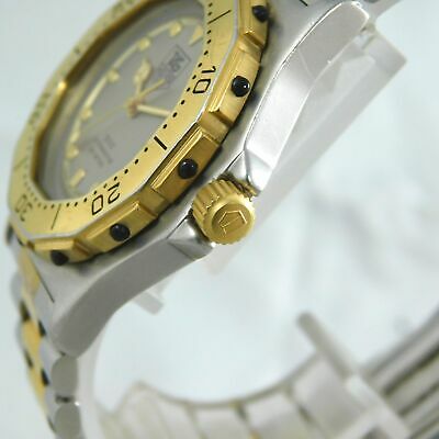 TAG HEUER 934.213 DATE GOLD SILVER BOY'S VINTAGE WATCH SWISS MADE