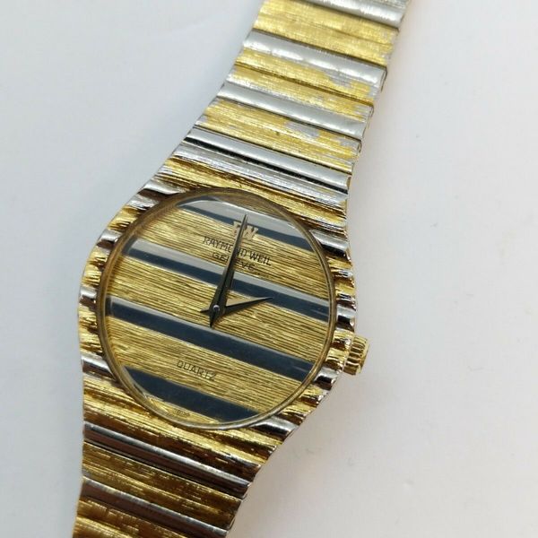 Raymond Weil 9022 - 18K Gold Electroplated Quartz Watch - 28mm ...