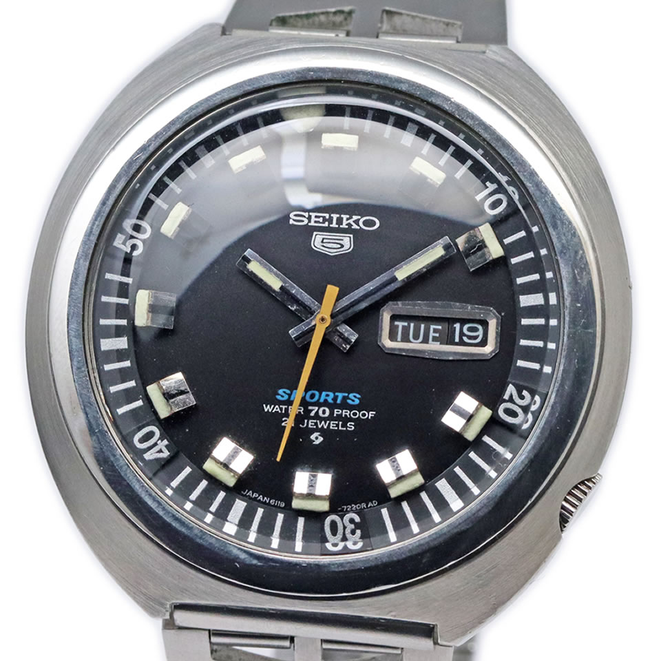 SEIKO 5 Sports 6119-7160 Seiko 5 Sports 6119-7160 Caliber 6119B ...