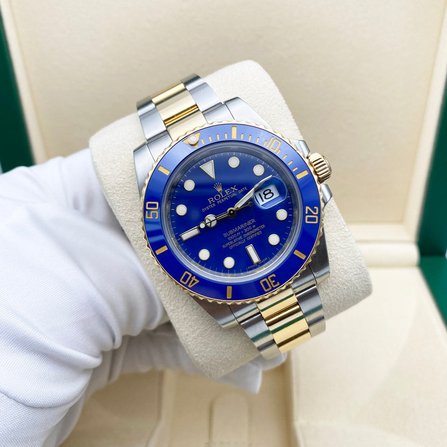 FSOT: Rolex Submariner Date 40mm Blue dial 116613LB full set