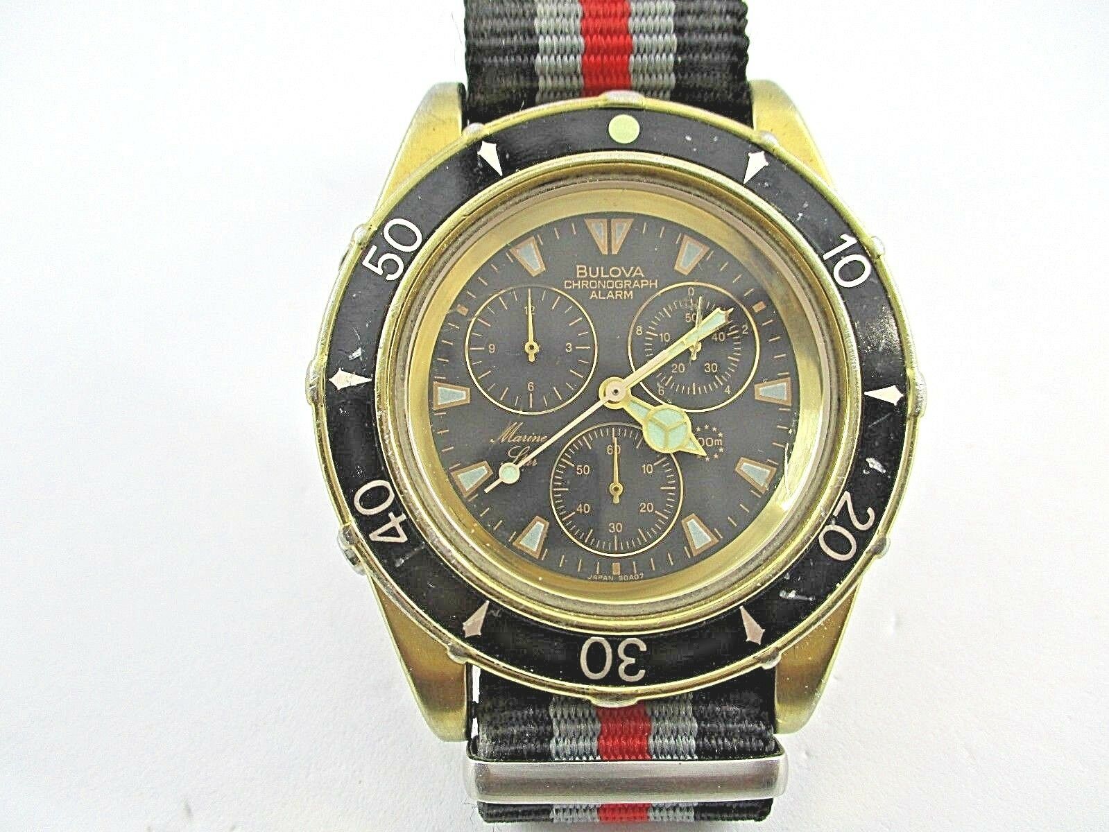 bulova chronograph alarm marine star