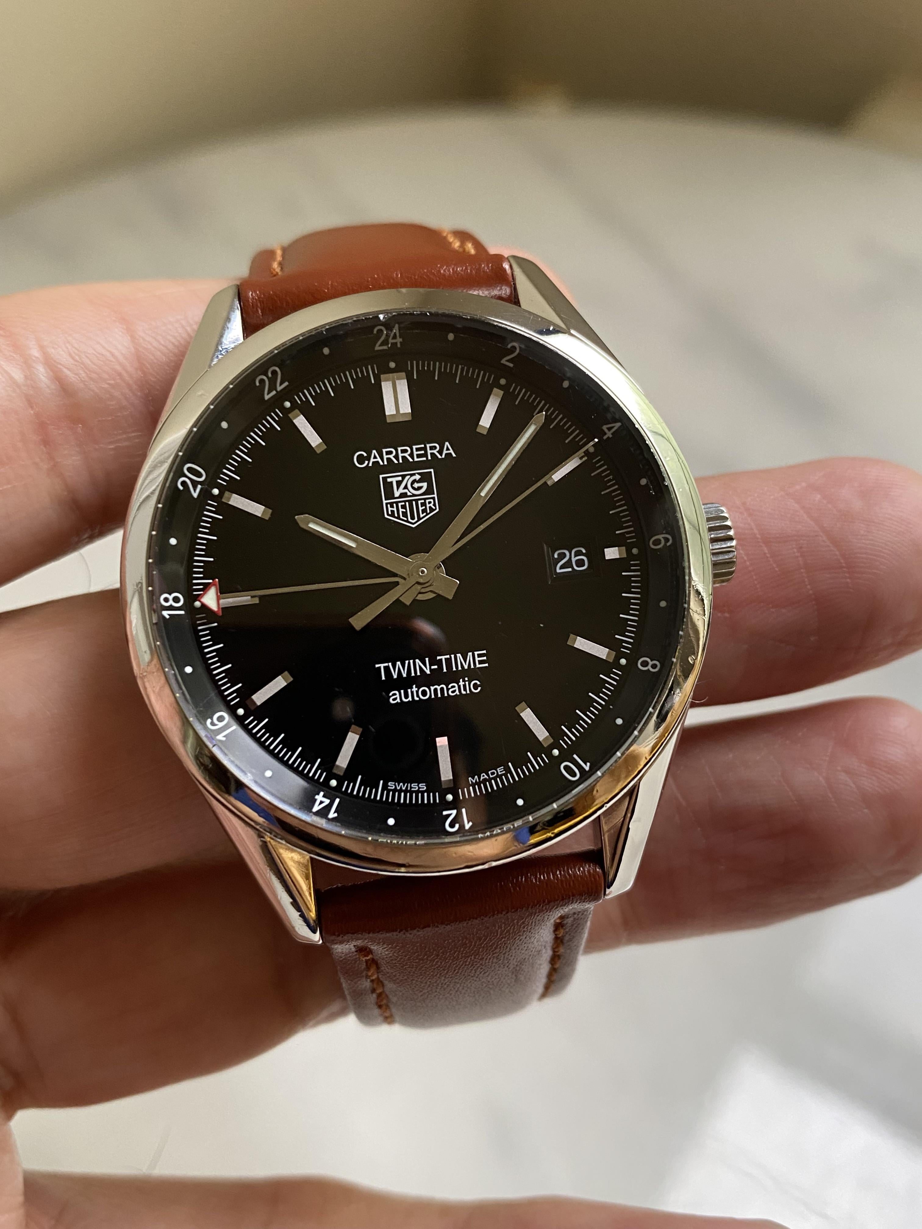 Tag heuer twin online time automatic