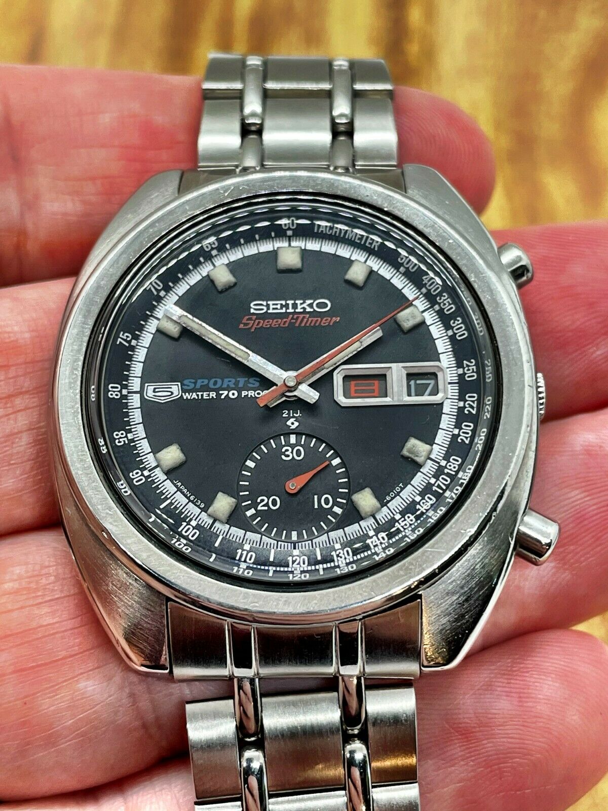 Freshly Serviced Seiko 6139-6010 Automatic Bruce Lee Chronograph ...