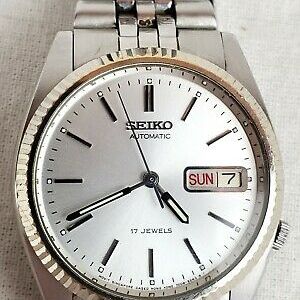 Seiko Day Date 7009-3119 Automatic 17 Jewel Stainless Steel Silver Dial  Watch | WatchCharts