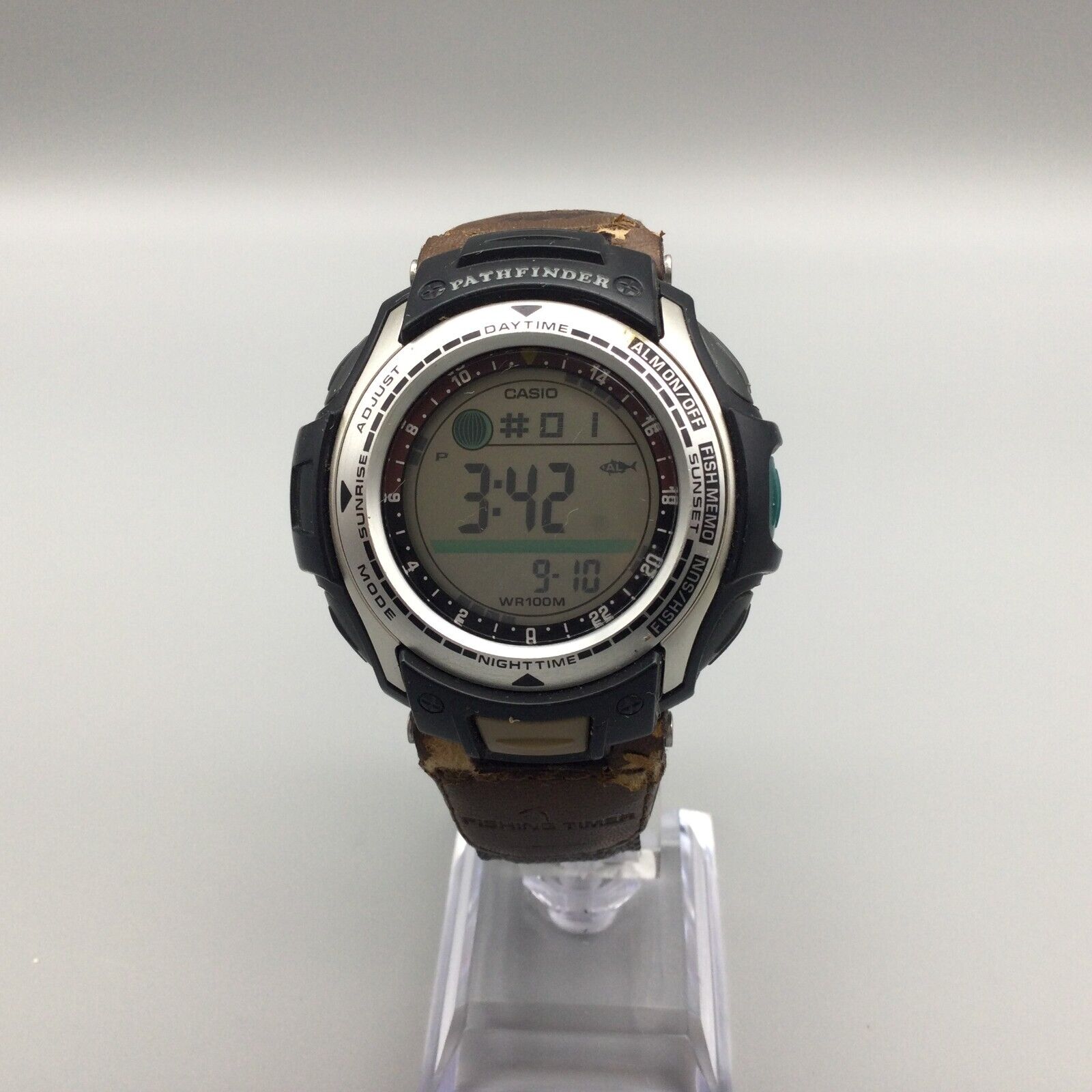 Casio Pathfinder Digital Watch 2632 PAS 400B Fishing Timer Backlight New Battery WatchCharts Marketplace