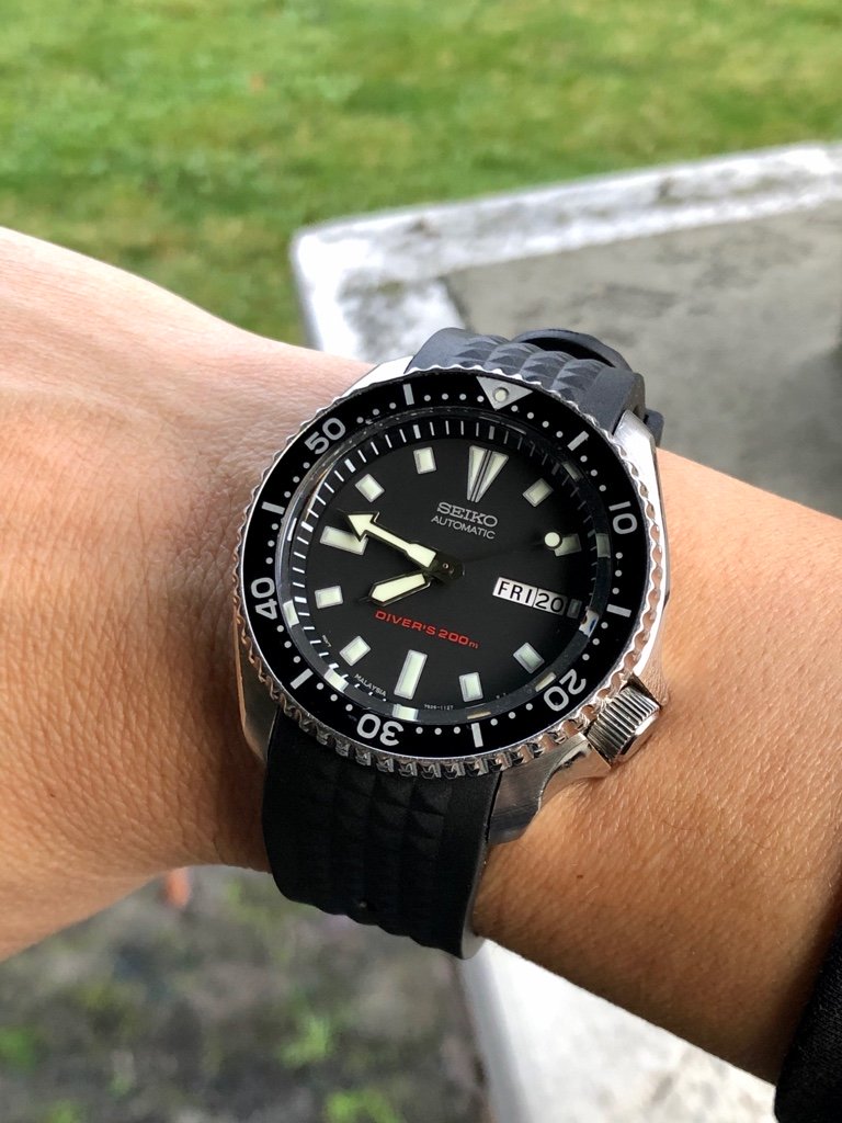 FS: Seiko SKX173 automatic diver with flat sapphire crystal | WatchCharts