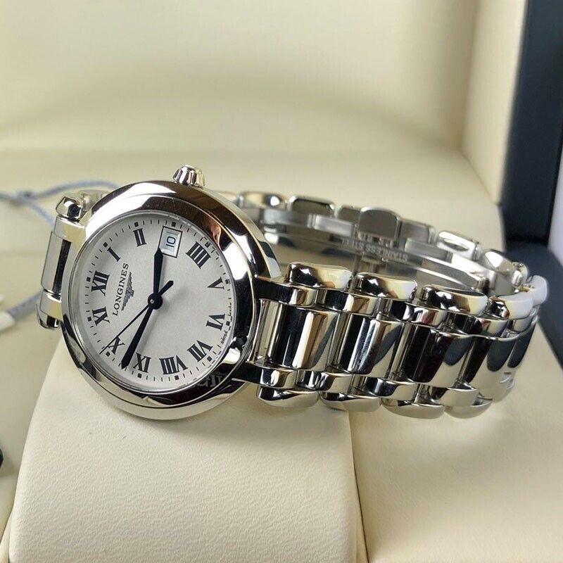 New Longines PrimaLuna 30mm Stainless Steel Women s Watch