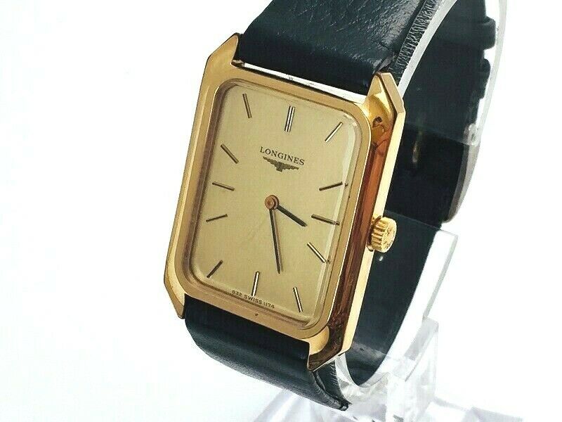 LONGINES ゴールド 腕時計 832 1174 LONGINES Watch 832 1174 Square Hand Winding 18K Gold Plated T881