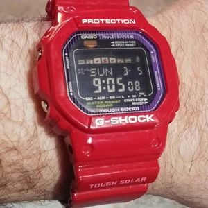 Red Casio G Shock G Lide Gwx 5600 Bad Autoel Watchcharts