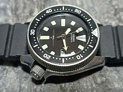 VINTAGE SEIKO DIVER 4205-0143 BLACK AUTOMATIC LADIES WATCH S.N