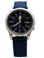 Seiko 5 military automatic best sale nylon strap snk807k2 men's watch