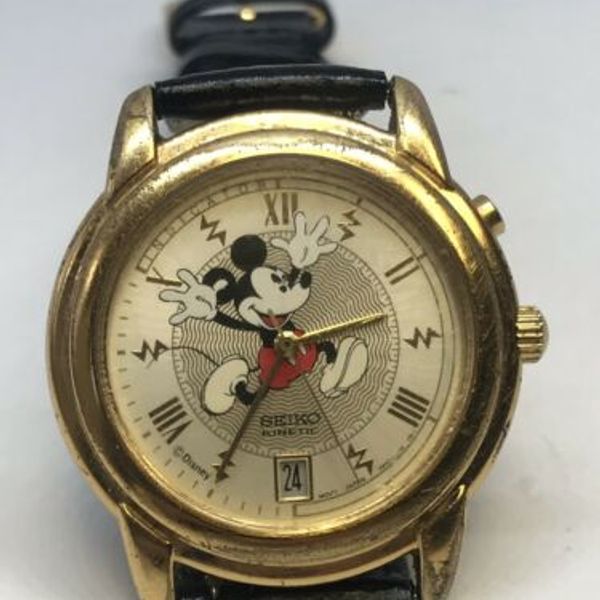 Seiko Kinetic Disney Mickey Mouse Watch 5M42-0B49 *Is Running* | WatchCharts
