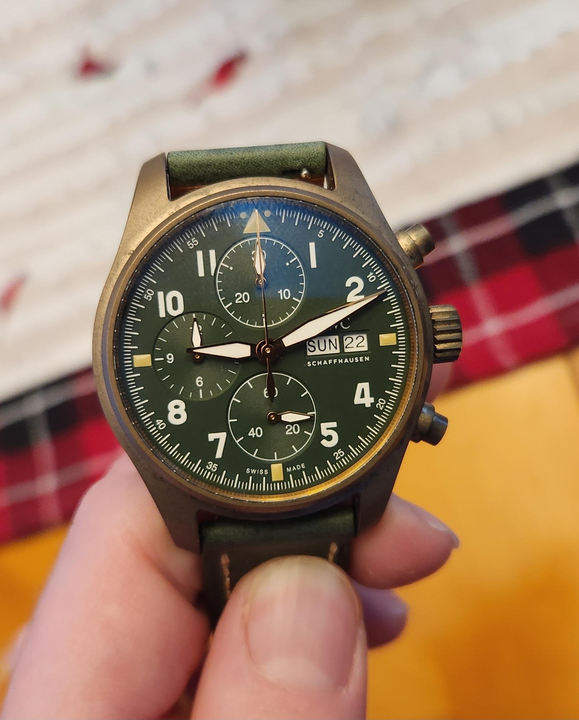 Iwc spitfire best sale bronze chronograph