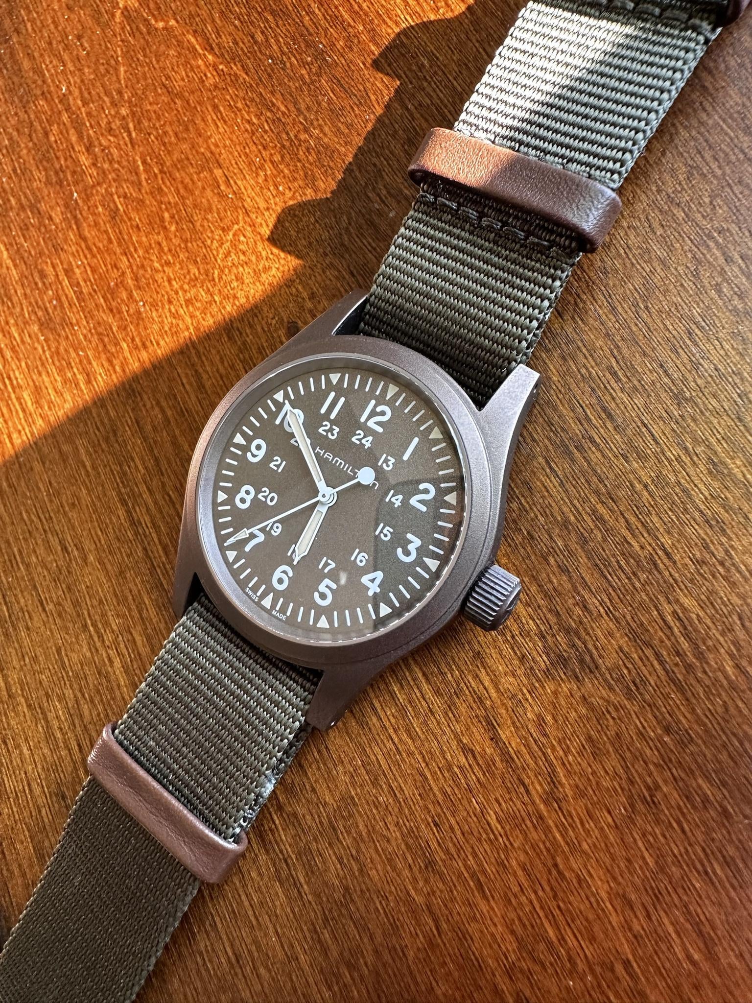 WTS Hamilton Khaki Field Mechanical Earth PVD WatchCharts Marketplace