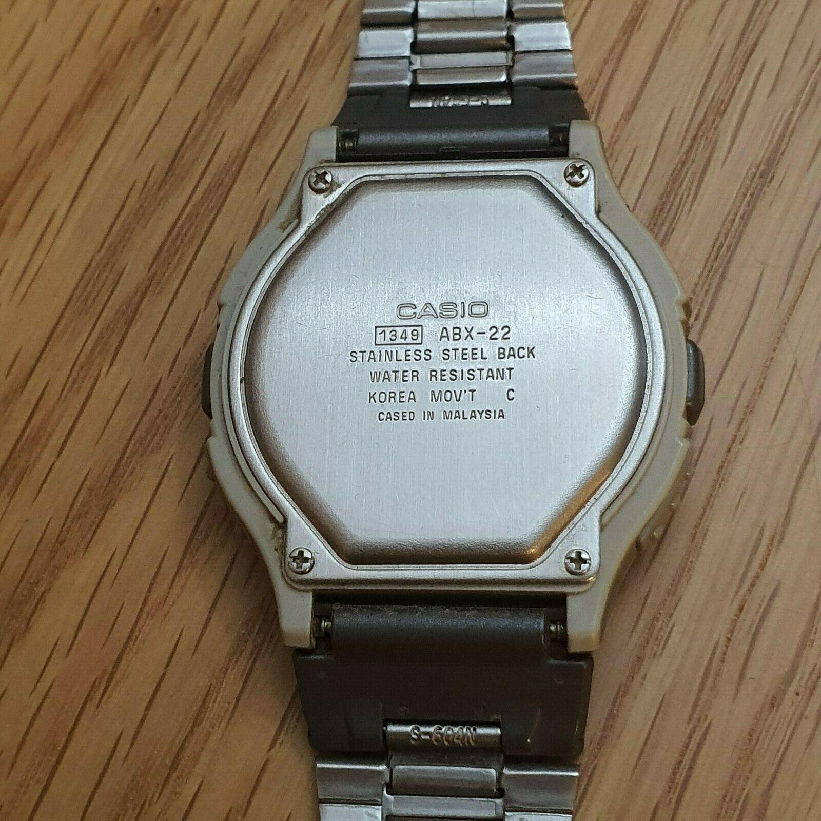 Vintage Casio Twincept Abx-22 1349 Data Bank World Time Ana-digi 