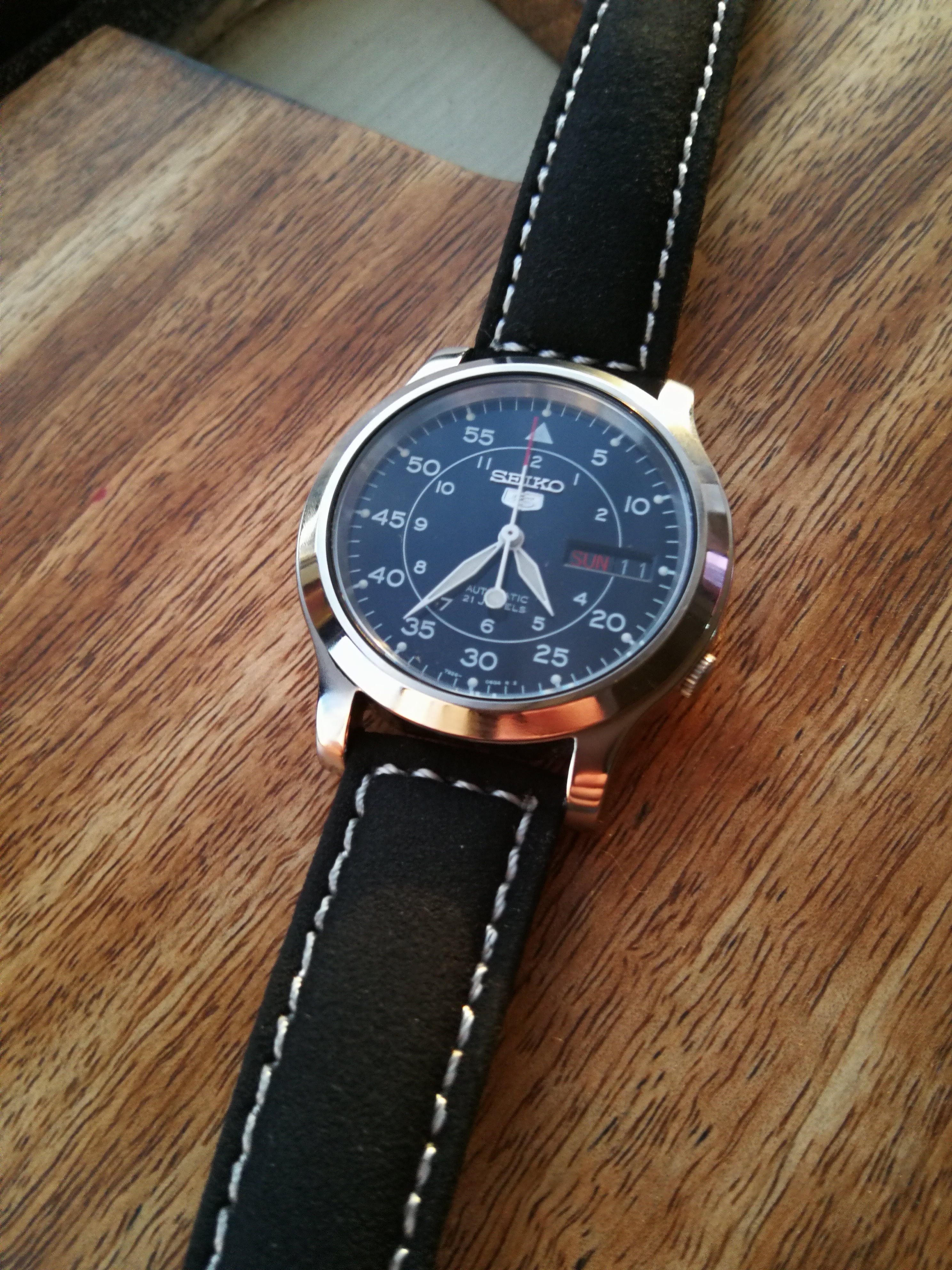 Seiko snk809 polished case hot sale