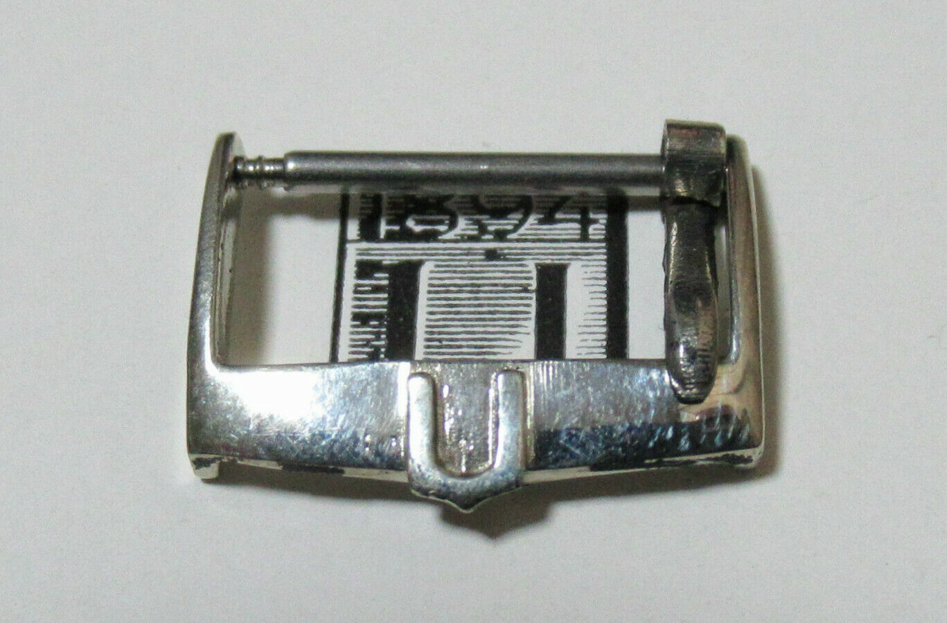Boucle Déployante Universal Genève Originale 16 Mm - Acier Inoxydable, Neuf De Stock Ancien (1990-2015)