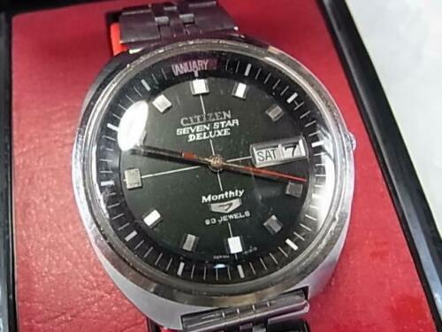 Citizen SEVEN STAR DELUXE Automatic AC55-52704-Y Triple Calendar