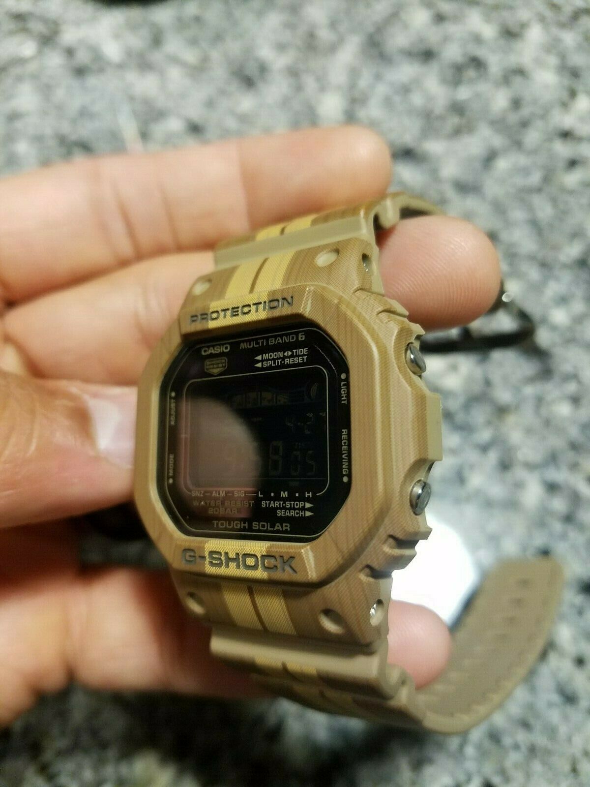 Casio G-Shock GWX-5600WB-5 Brown Tan Wood Grain (Rare