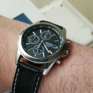 Seiko SND309 7T92-0CW0 Quartz Chronograph: Deployant Clasp 