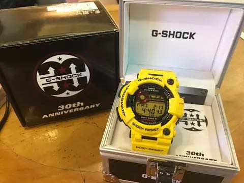 100% Authentic extremely rare Limited Edition Casio G-Shock Lighting Yellow  Titanium Frogman GWF-T1030E-9 30th Anniversary Collaboration Watch numbered  333 pieces worldwide with spare band bezel back cover set | WatchCharts  Marketplace