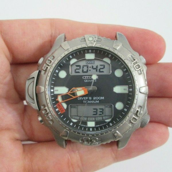 Citizen C500 200m Diver Aqualand Promaster Ana-Digi Titanium
