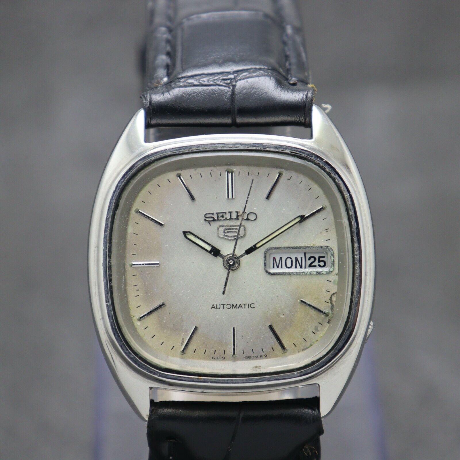 Vintage Seiko 5 Automatic Movement No. 6309-5800 Japan Made Men