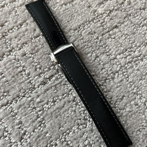 [WTS][US] Artem Sailcloth Watch Strap + Deployment Clasp Black 20mm