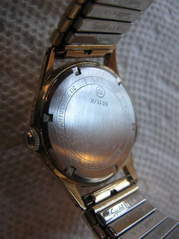 vintage BUCHERER 15 jewels SWISS made MENS mid-century WATCH 6011