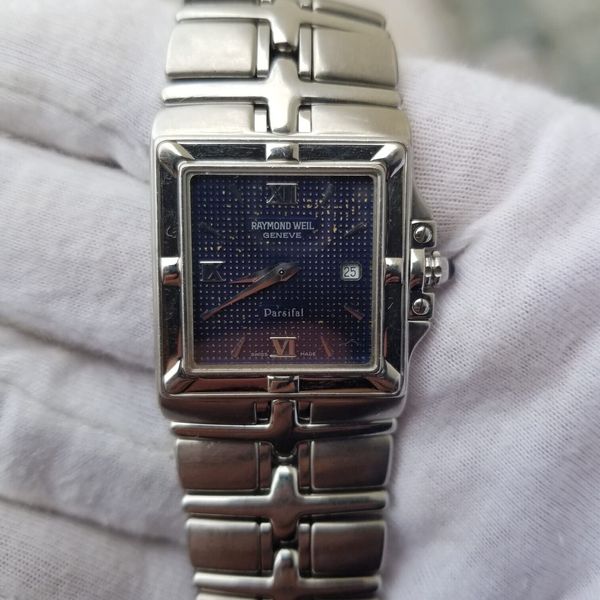 Montre Raymond Weil Parsifal Unisexe - Quartz, Acier Inoxydable, Cadran Blanc Chiffres Romains, Occasion Peu Portée